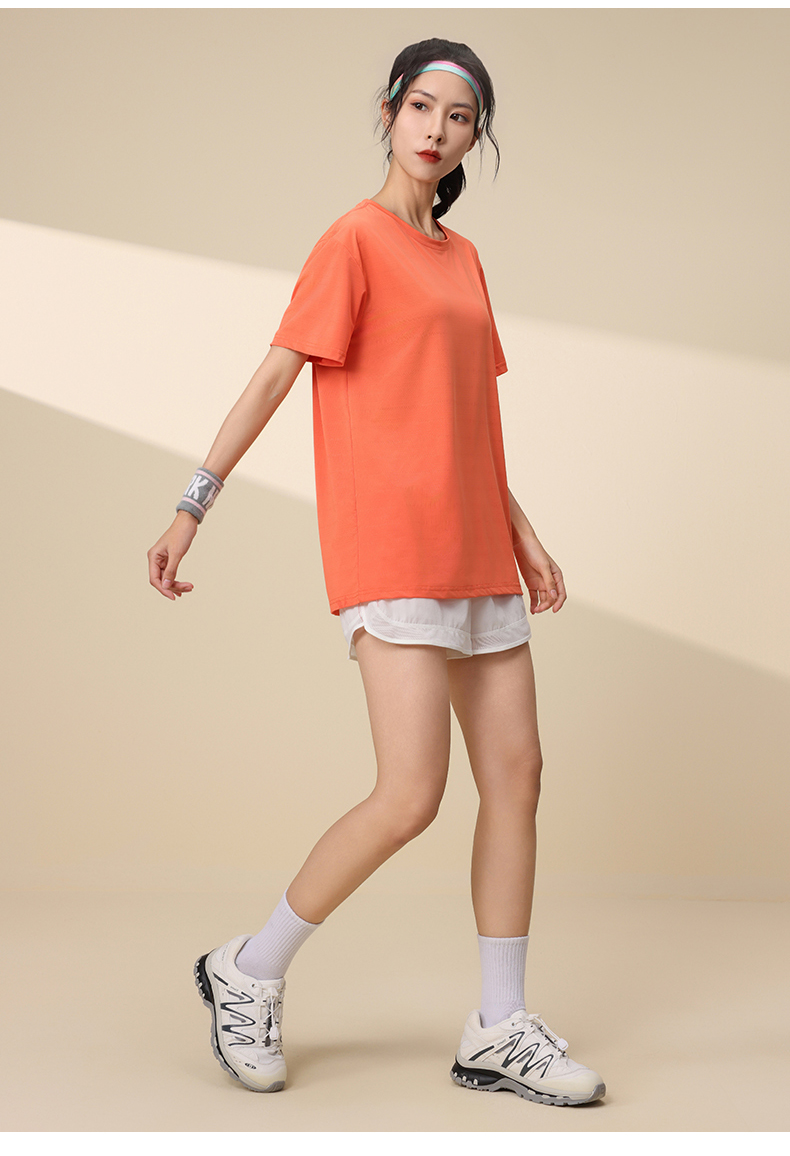 220g imitation cotton quick-drying round neck short sleeves HW01-777