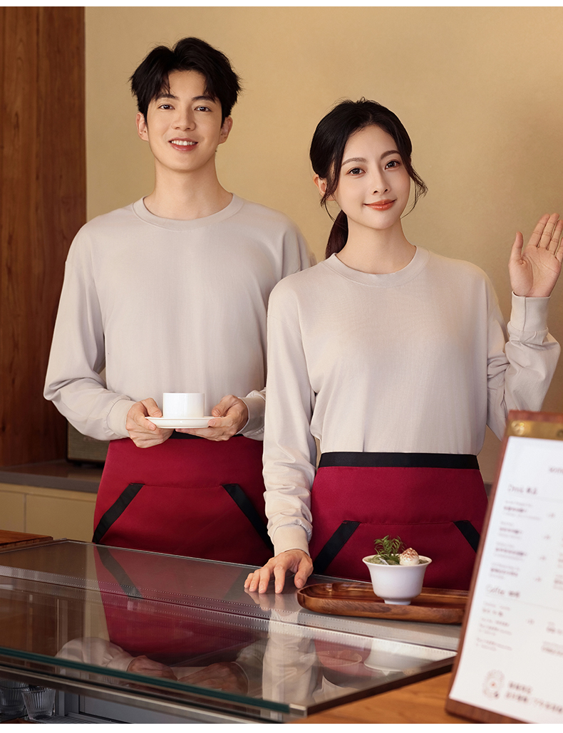 230g heavyweight drop shoulder pure cotton round neck long sleeve HD5-2300