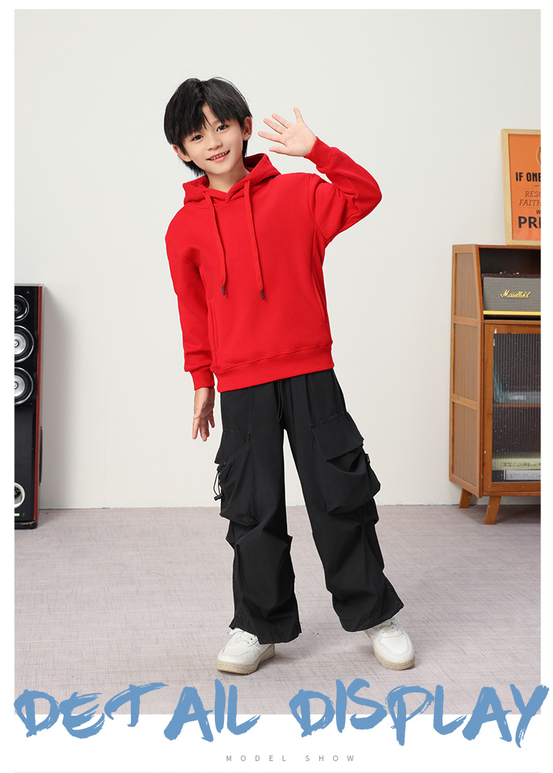 400g high quality macaron solid color hoodie sweatshirt children YZ03-9966