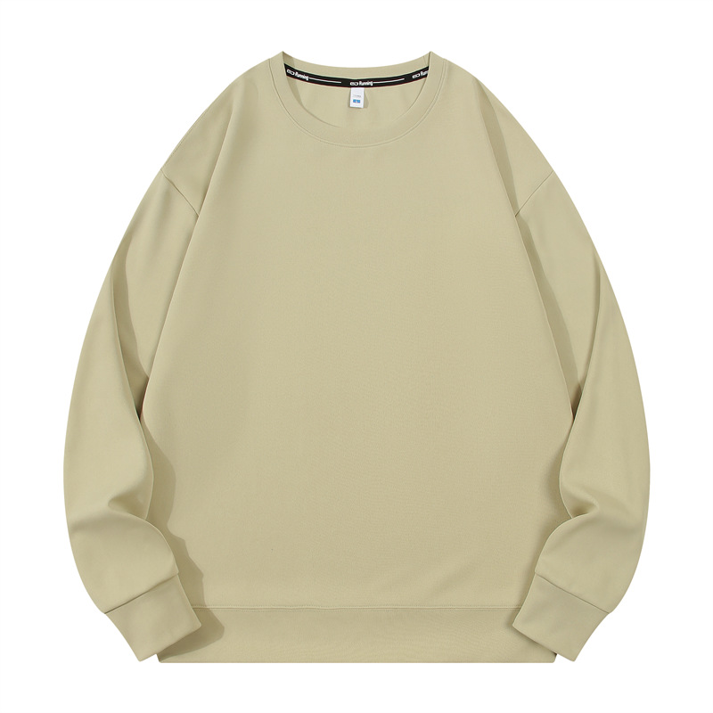 300g air layer healthy double-sided fabric drop shoulder round neck sweatshirt W03-S9008