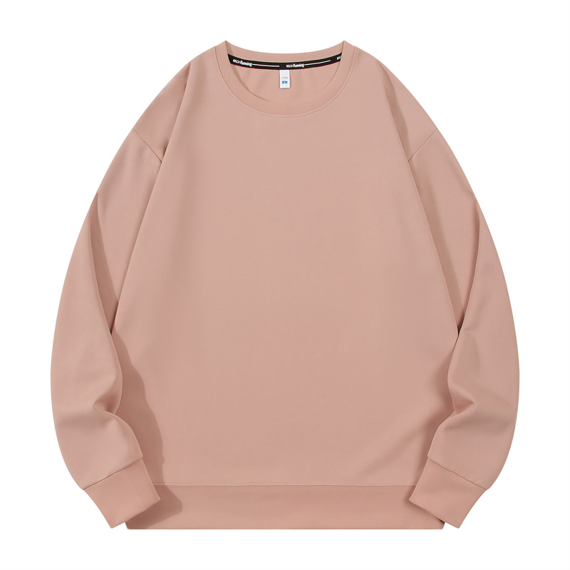 300g air layer healthy double-sided fabric drop shoulder round neck sweatshirt W03-S9008