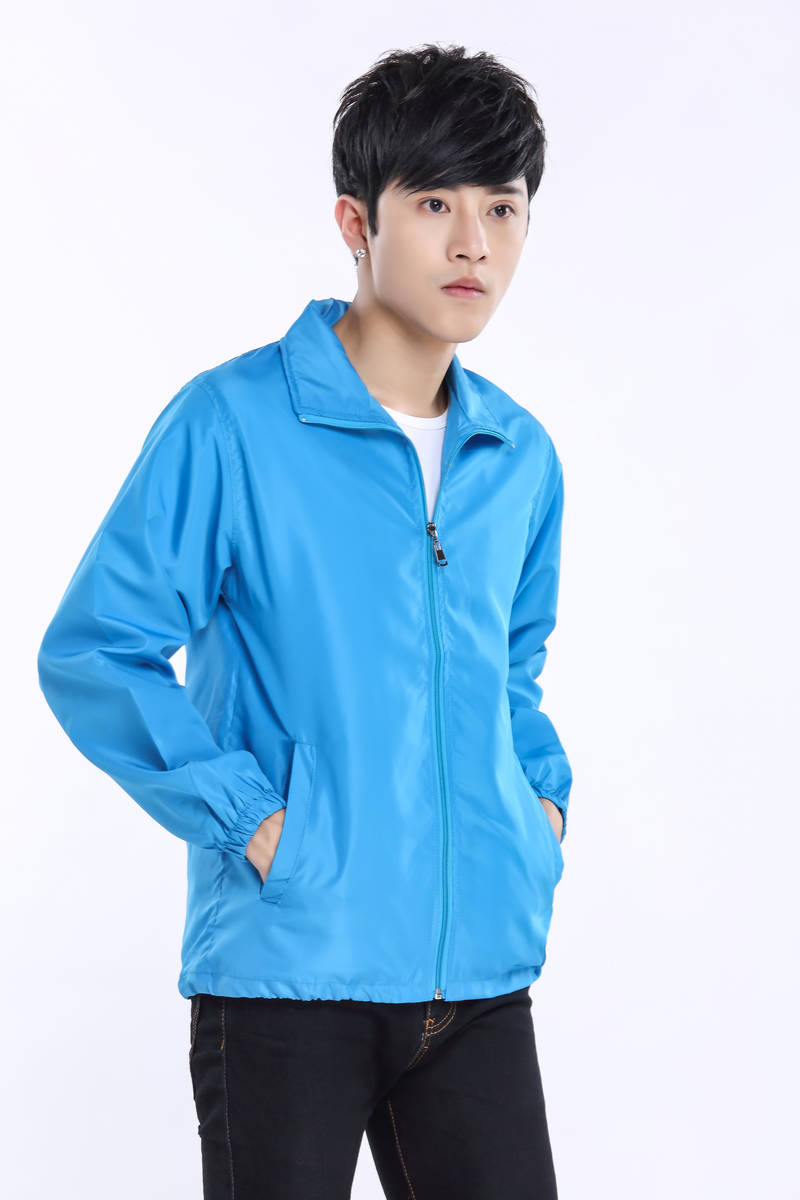 601#220g peach long-sleeved windbreaker jacket