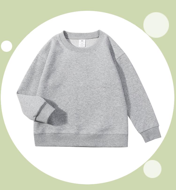 2991#300g autumn children cotton round neck sweatshirt