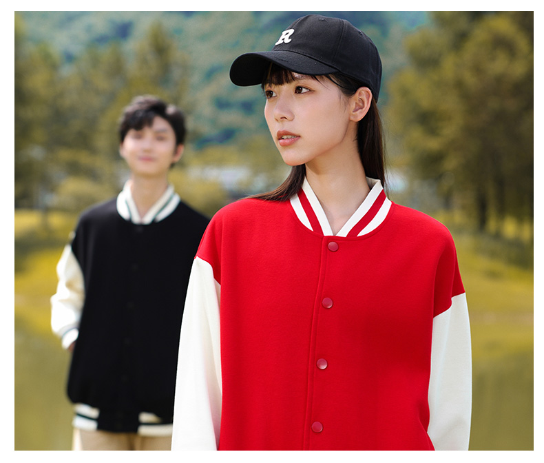 New oxygen cotton drop shoulder couple baseball uniform GT3-8808