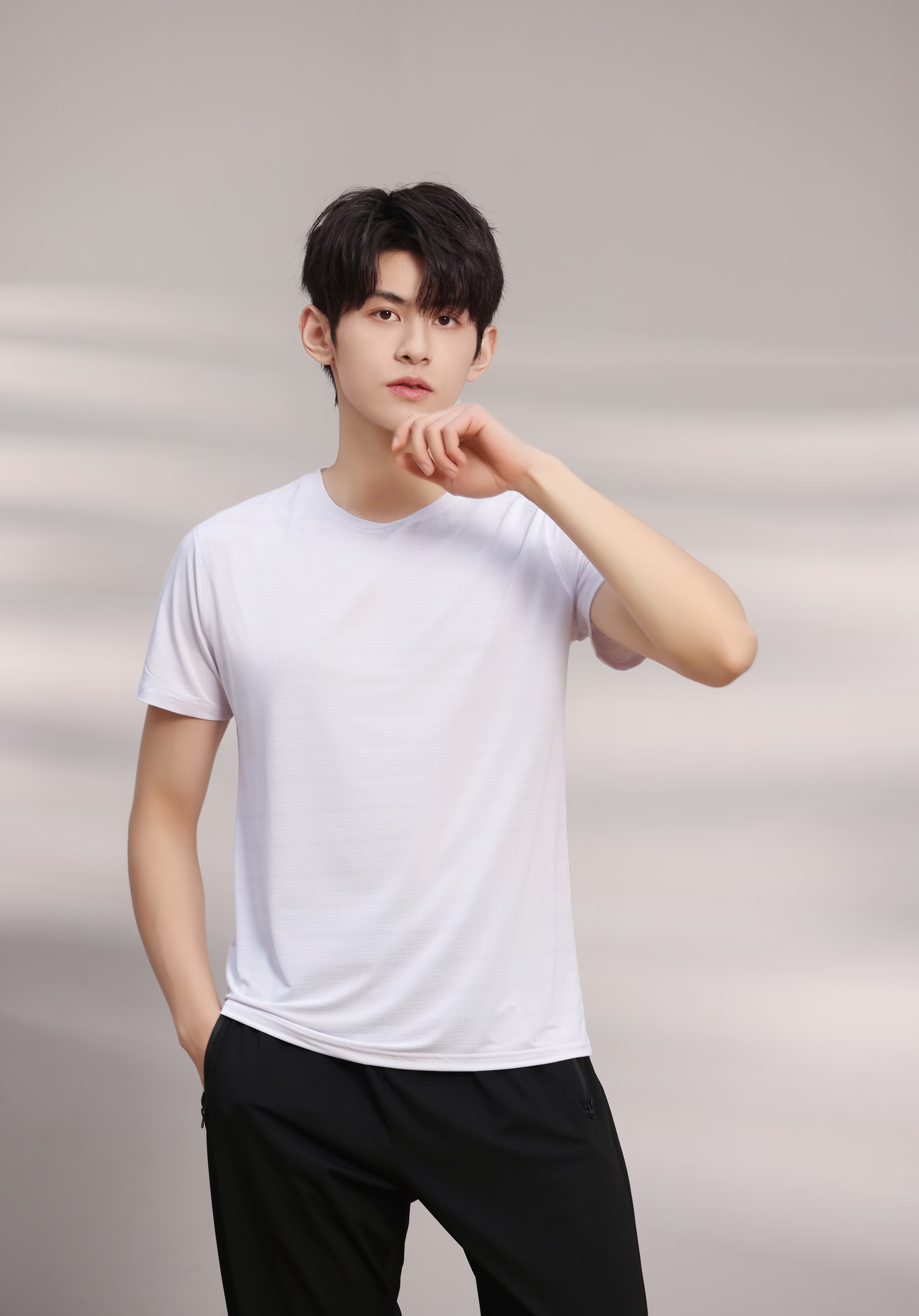 180g dynamic cool round neck short sleeves L18-001