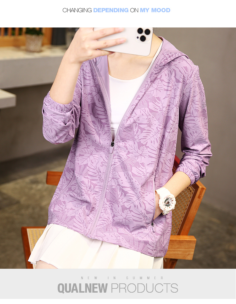 Cool and refreshing comfortable sun protection skin clothing KD-1213 women