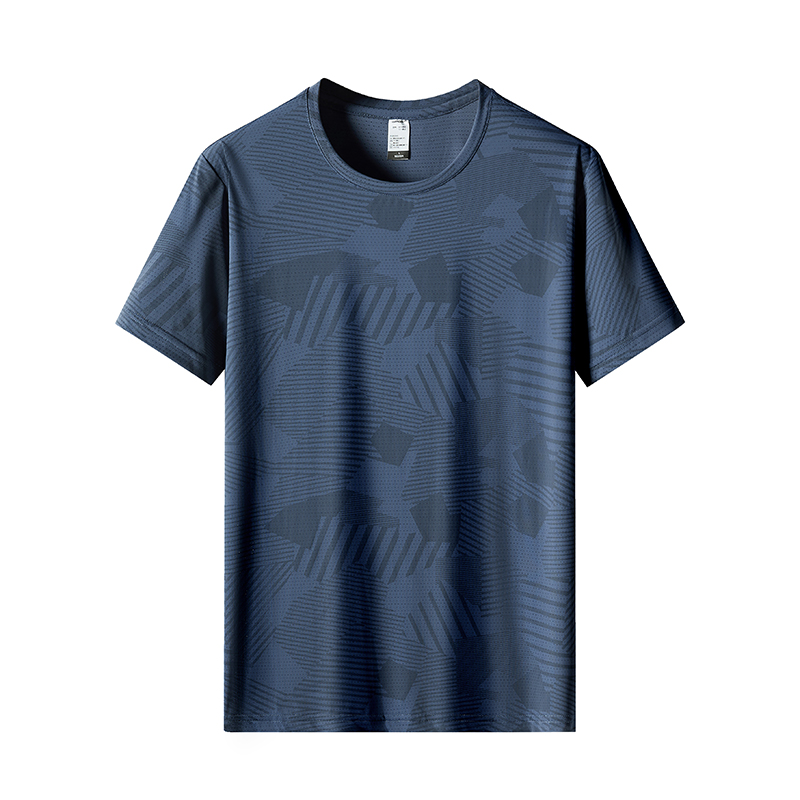 Moisture wicking ice men round neck short sleeves KD3-8902