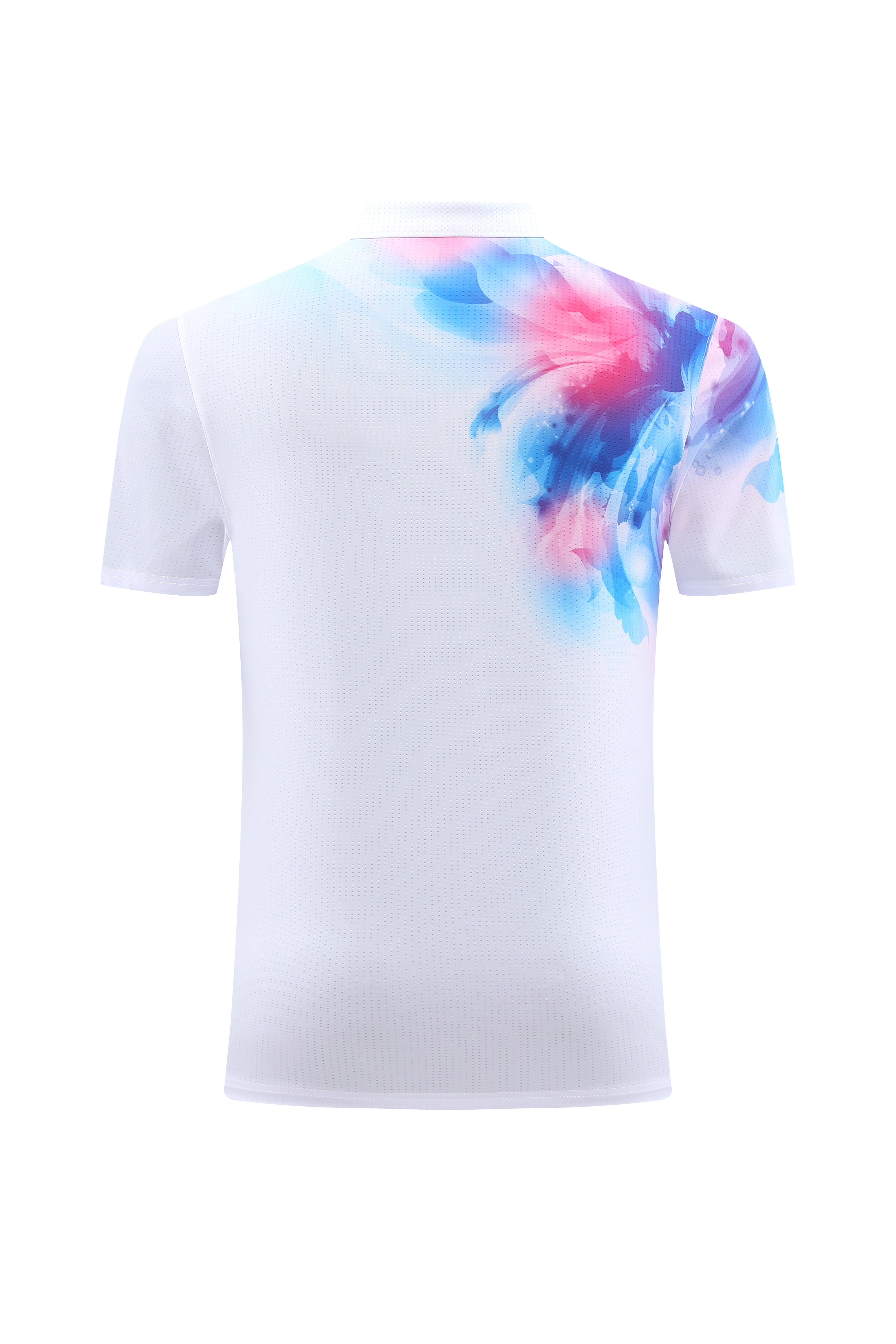 Moisture wicking gradient tie-dye round neck short sleeves 110-1851