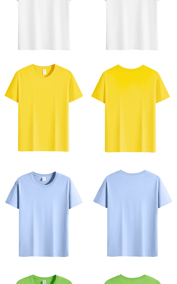 180g combed cotton round neck T-shirt GT9-555