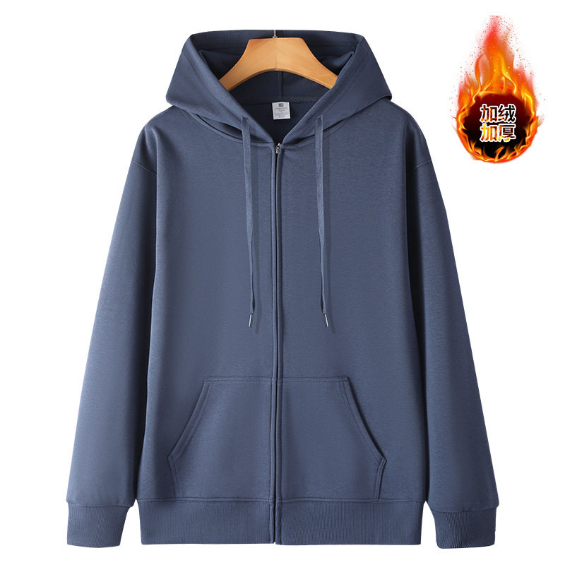 Casual fleece hooded zipper sweatshirt BC4-HM-59