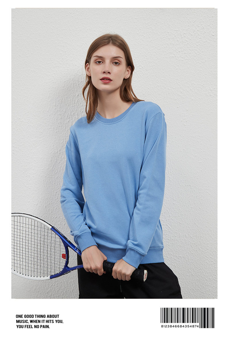 Fashion candy color casual Japanese terry round neck sweatshirt BC10-280g terry round neck sweatshirt