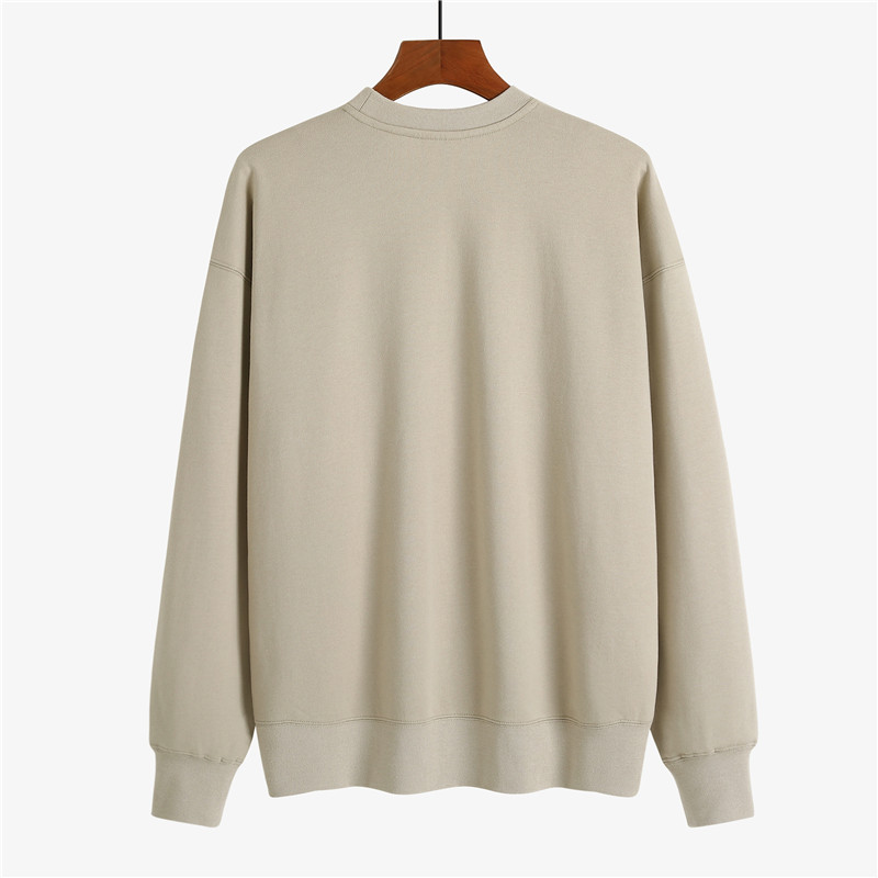 400g washed national trend drop shoulder round neck sweatshirt GJ65-C series