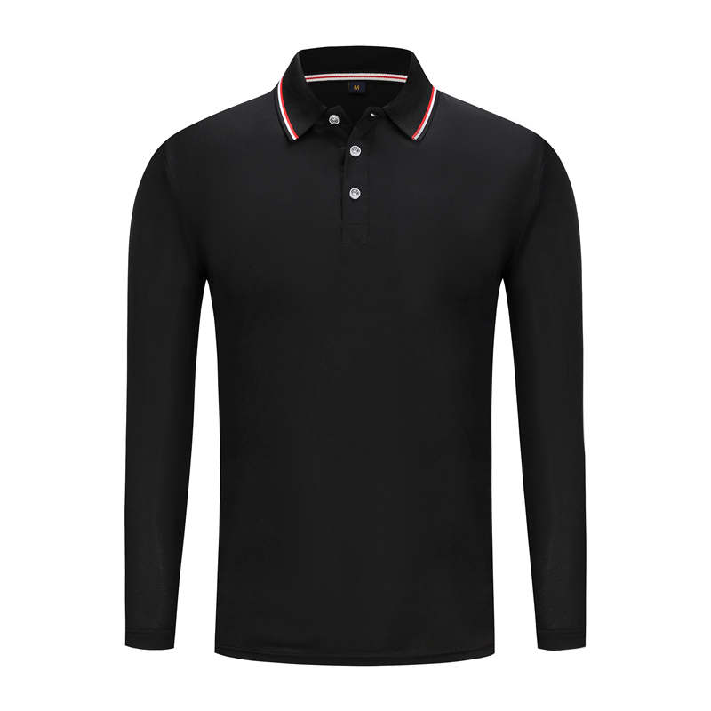 190g color collar business lapel long sleeve POLO shirt G17-A699