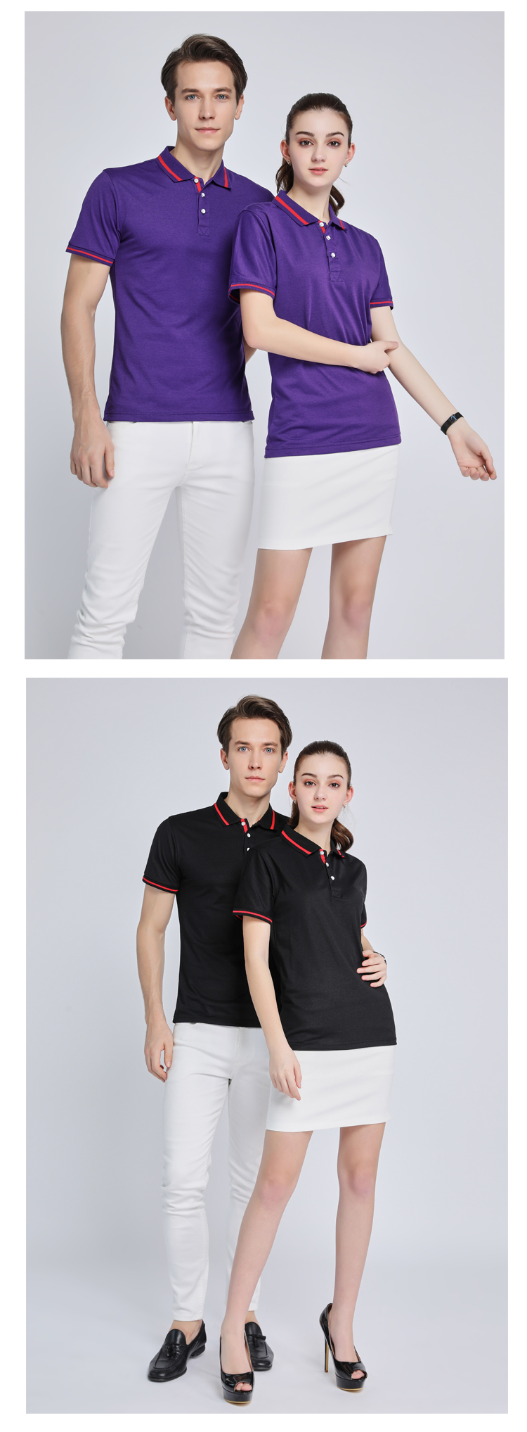 220g mulberry silk pineapple color collar short POLO shirt universal GJ2-969