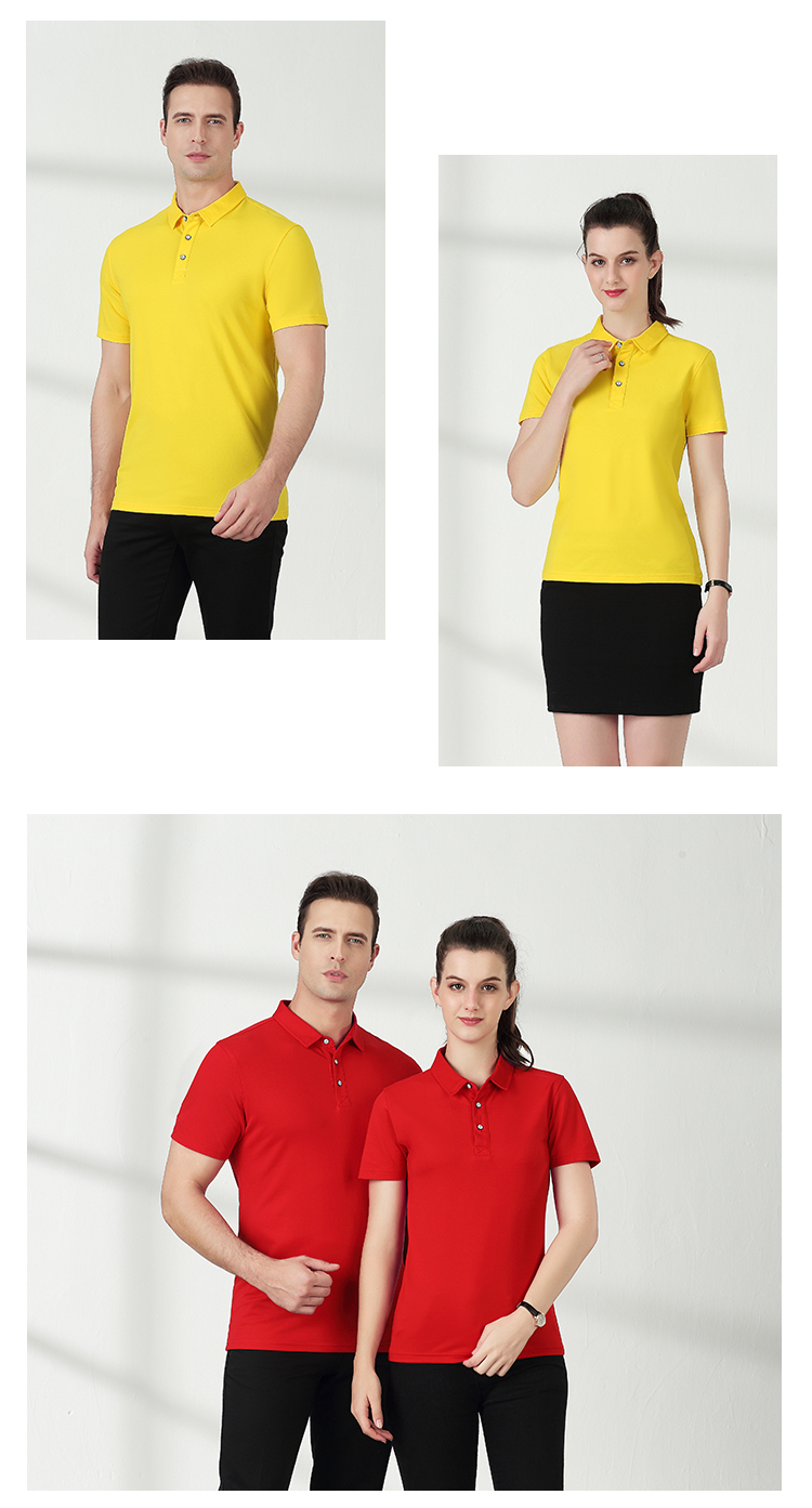 200g Cool Cotton Lapel Short Sleeve POLO Shirt Universal C01-6008