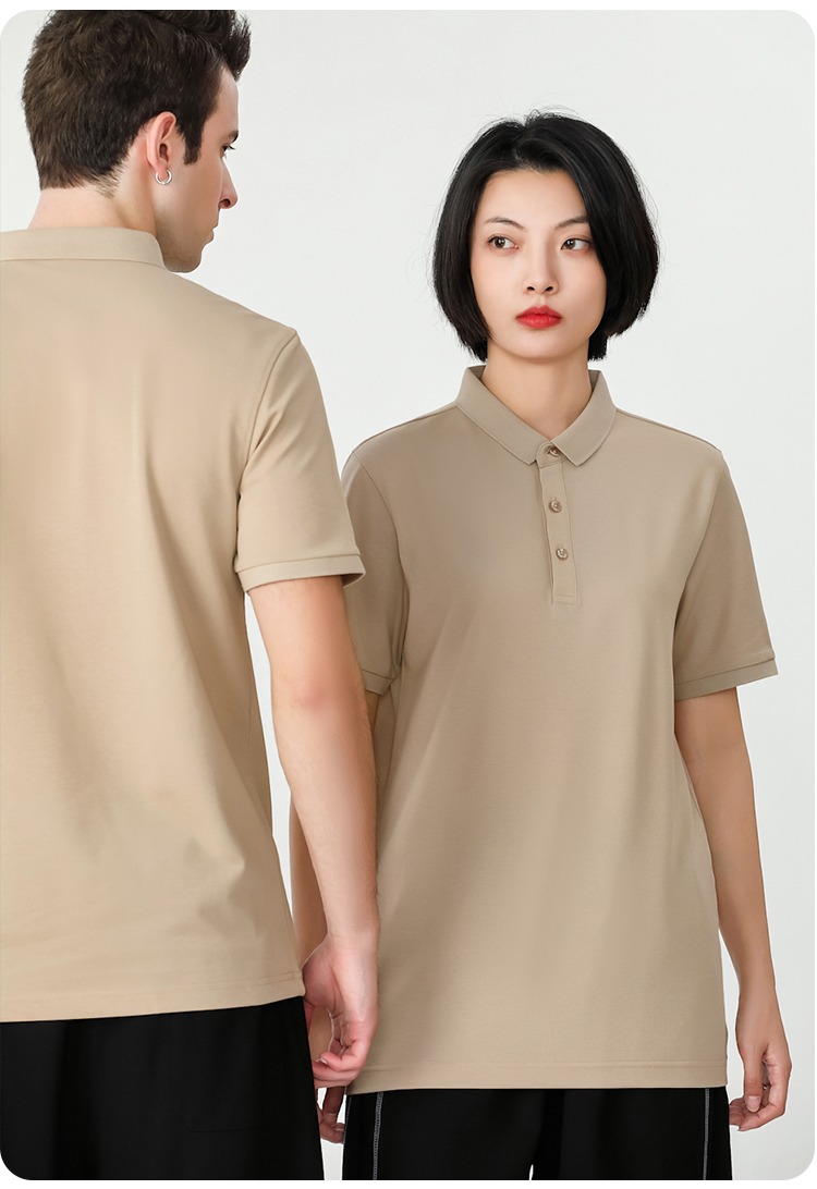 Combed cotton lapel short-sleeved POLO shirt universal GJ28-99801