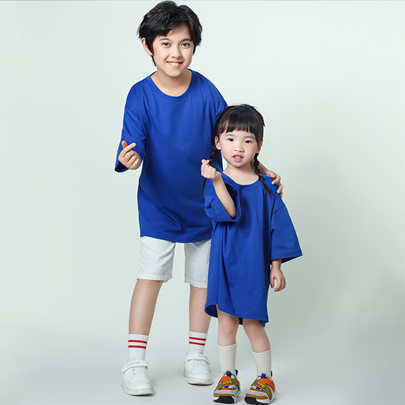 190G21 super cool cotton round neck short sleeve T-shirt for children S02-519