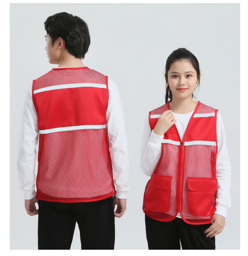 High density twill mesh reflective vest E01-S9008