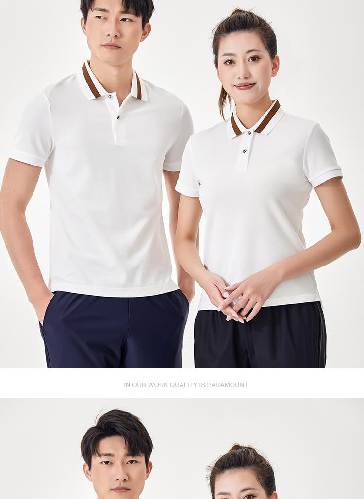 240g32pcs Heavy Cool Double Bead Lapel Short Sleeve POLO Shirt Universal GJ11-5880