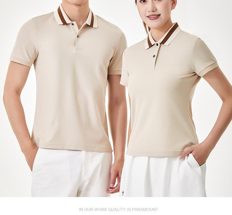 240g32pcs Heavy Cool Double Bead Lapel Short Sleeve POLO Shirt Universal GJ11-5880