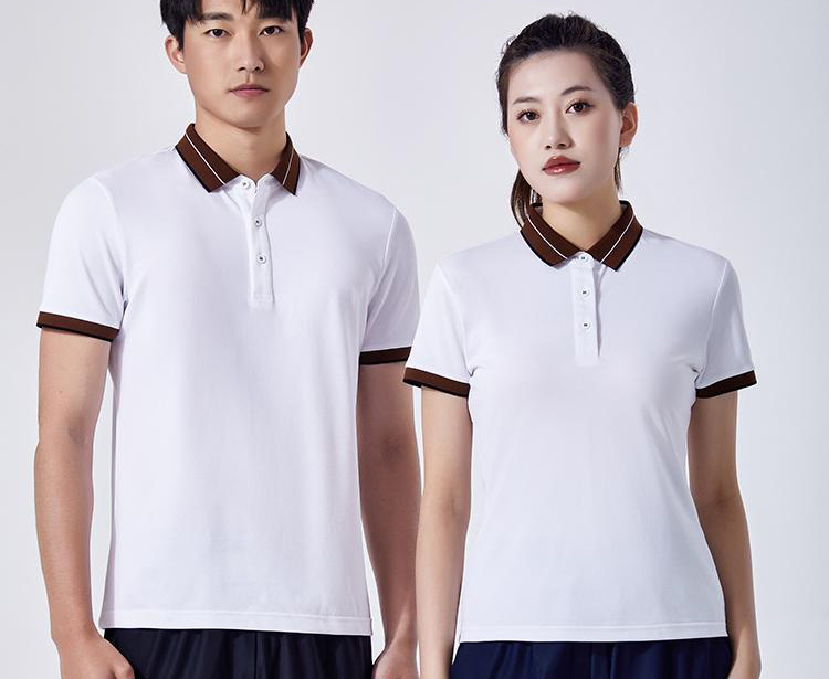 200g40 color collar silky elastic bead lapel short-sleeved POLO shirt universal GJ11-95680