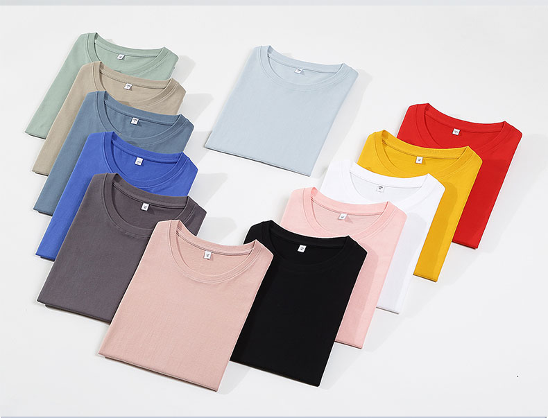 180g pure cotton round neck short sleeve T-shirt YZ03-2300