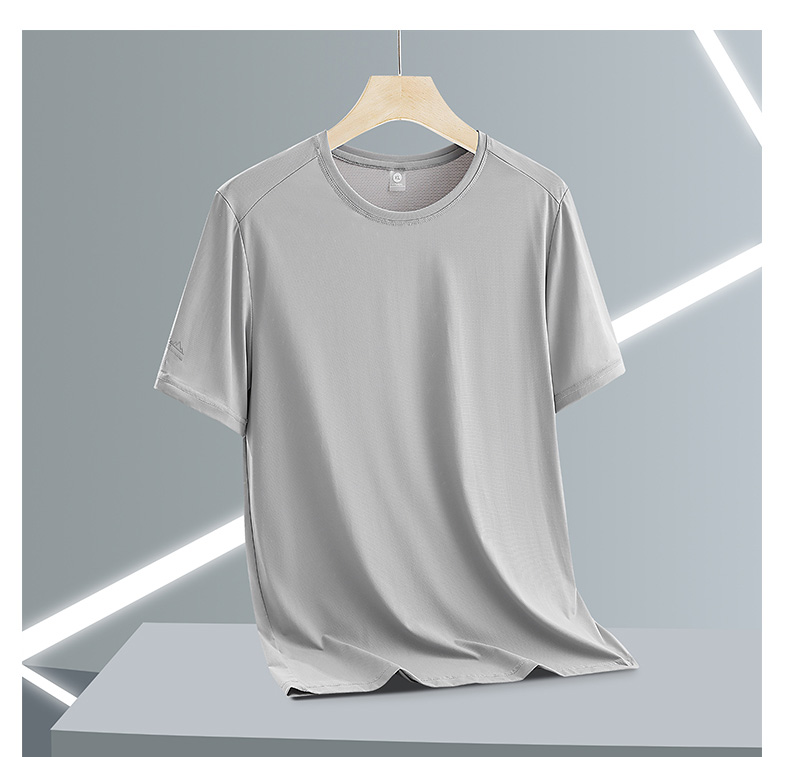 Quick-drying ice silk mesh couple round neck short-sleeved T-shirt female KO-2311 female