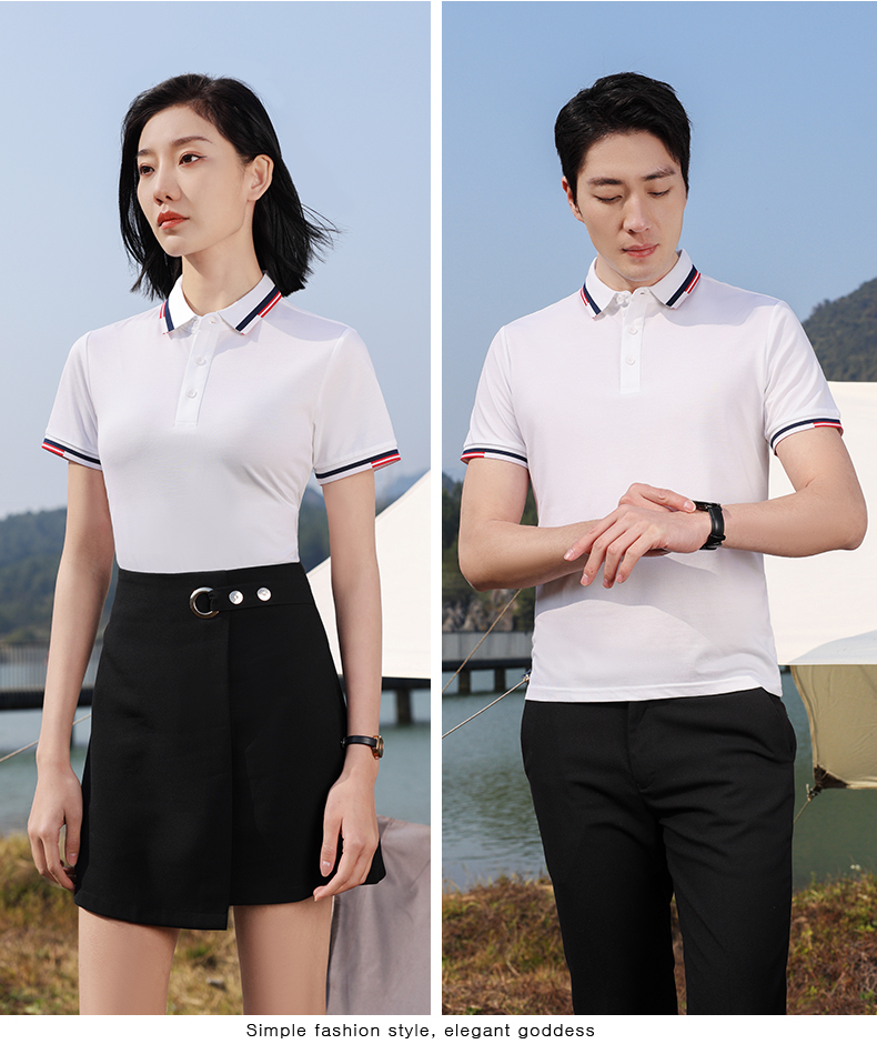 Simple and fashionable lapel short-sleeved POLO shirt universal style SNS-KM99023