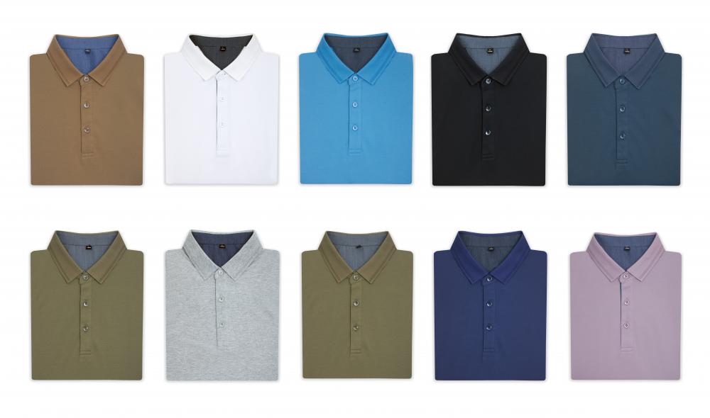 200g 40 silky elastic bead lapel short-sleeved POLO shirt universal S02-5690