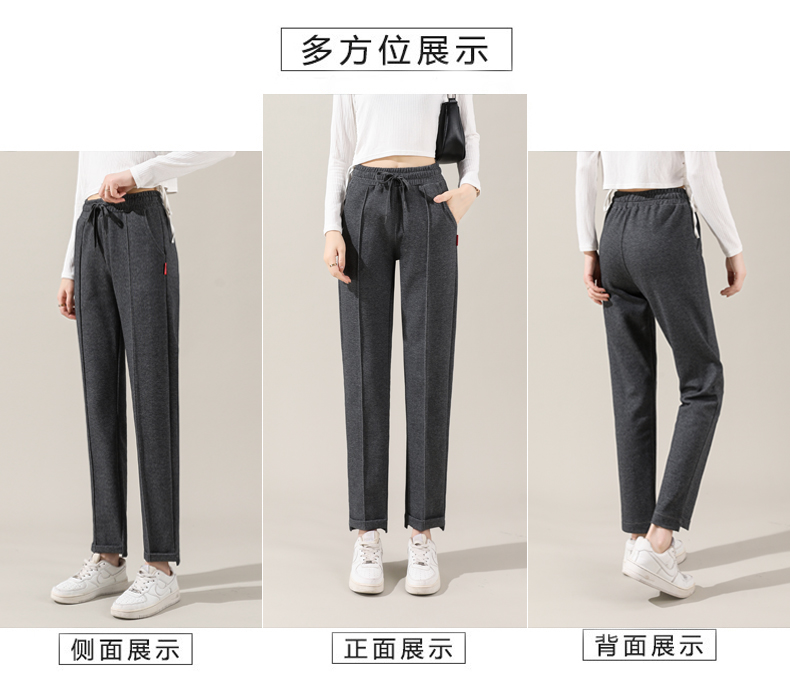 Autumn and winter drawstring casual pants for women G32-CR20180