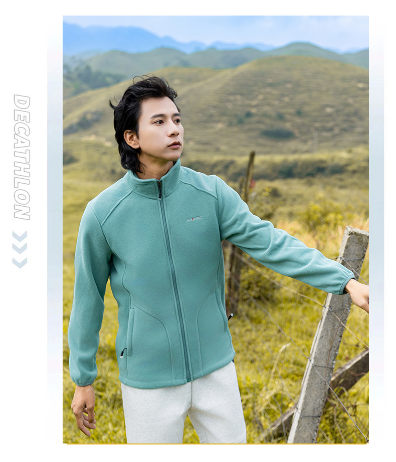 Casual stand collar fleece jacket KG2-3358 for women