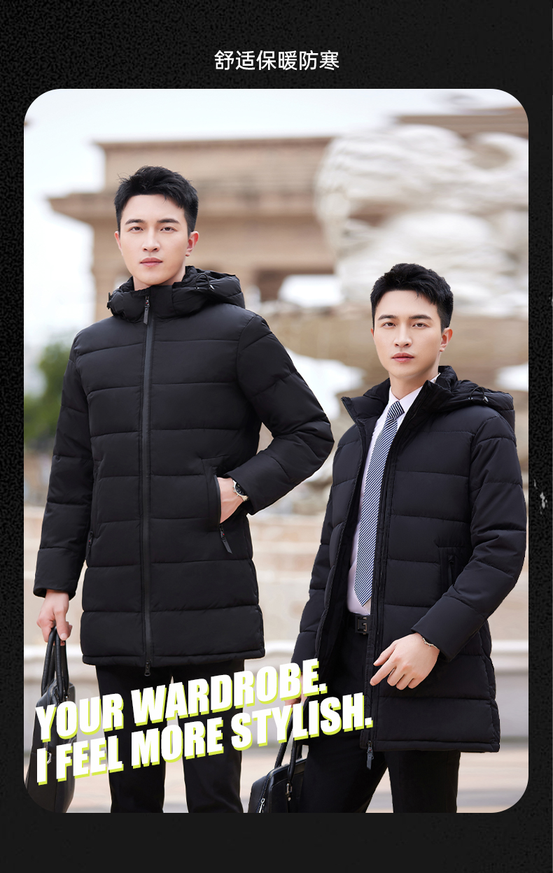 Business thick down jacket mid-length men style DY7-252A men style