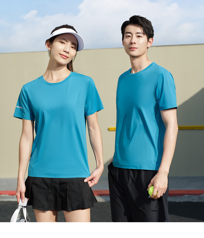 170g high-end seamless nylon round neck short sleeves YZ01-8323