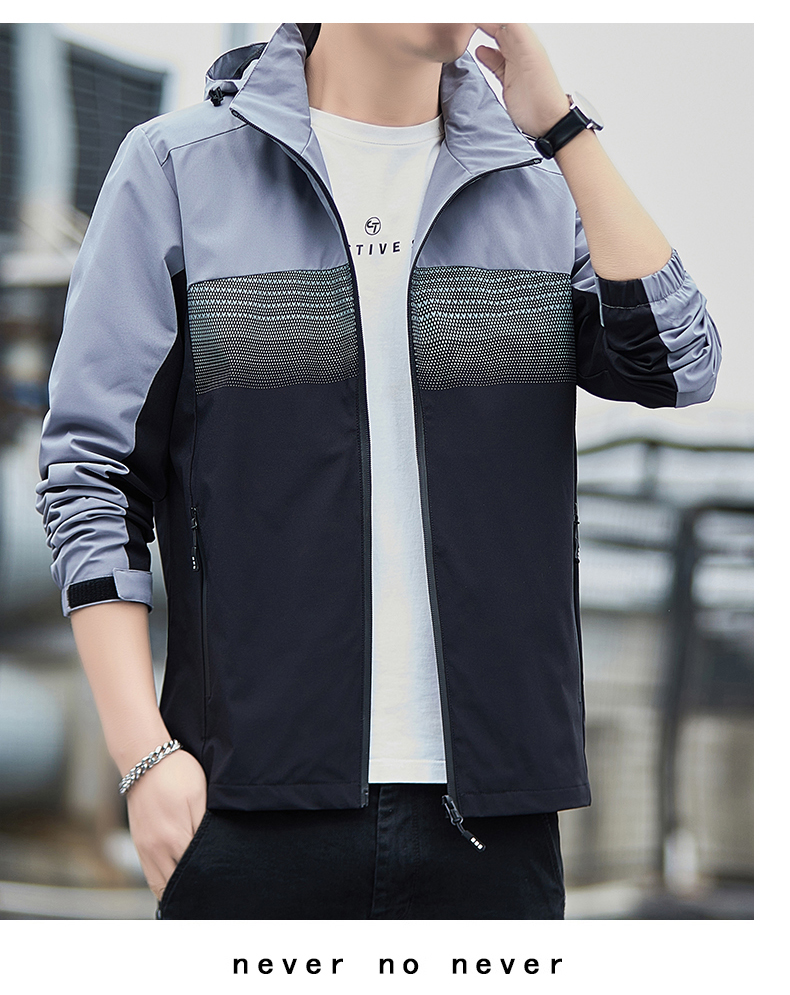 Outdoor windproof and waterproof jacket casual hooded jacket KR-2622