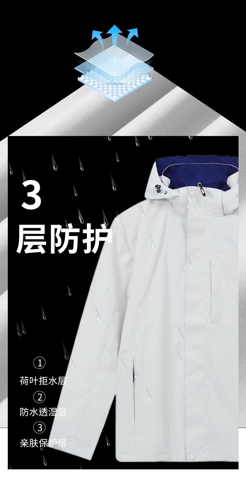 Water-repellent single-layer jacket GJ2-1542