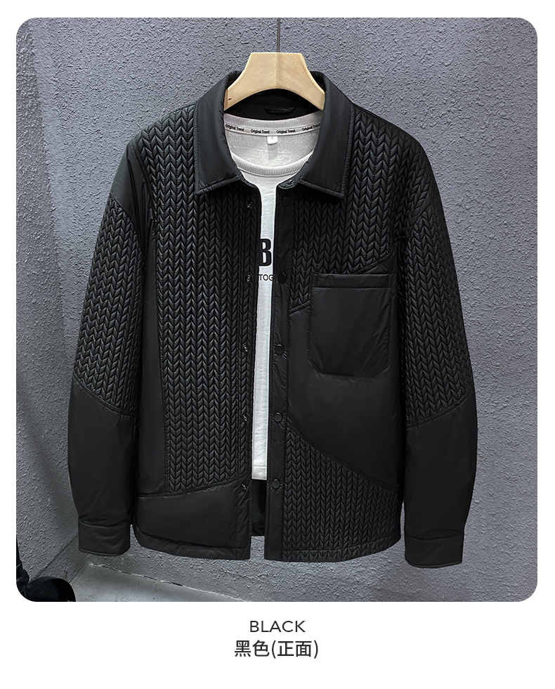 New style lapel solid color down jacket KN2-YR091