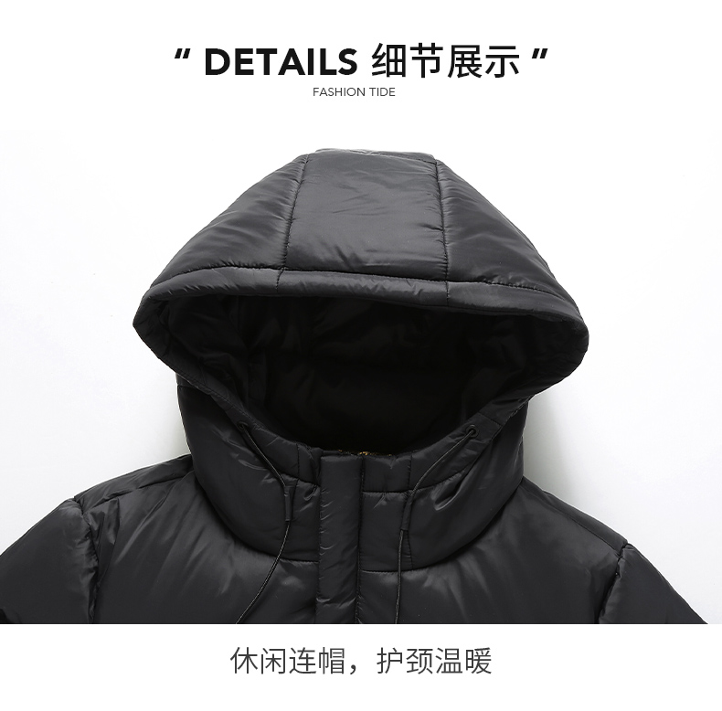 Mid-length hooded warm down jacket KN2-YR682D