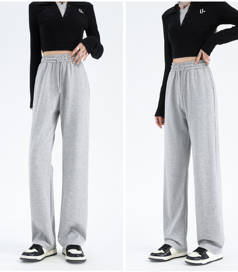 Spring and autumn high waist casual loose slim wide leg pants G32-1301