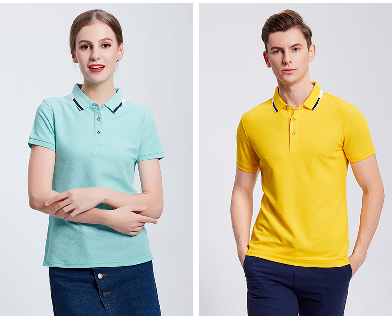 210g copper ammonia mercerized cotton business short-sleeved POLO shirt universal GJ11-9088