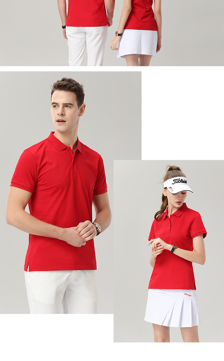 190g 40 count lapel short sleeve POLO shirt universal GT1-7911