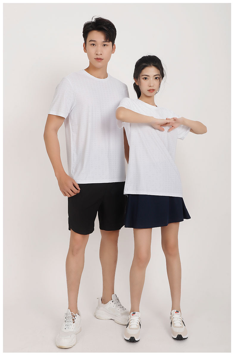 Solid color casual round neck short sleeve T-shirt GJ25-F3001