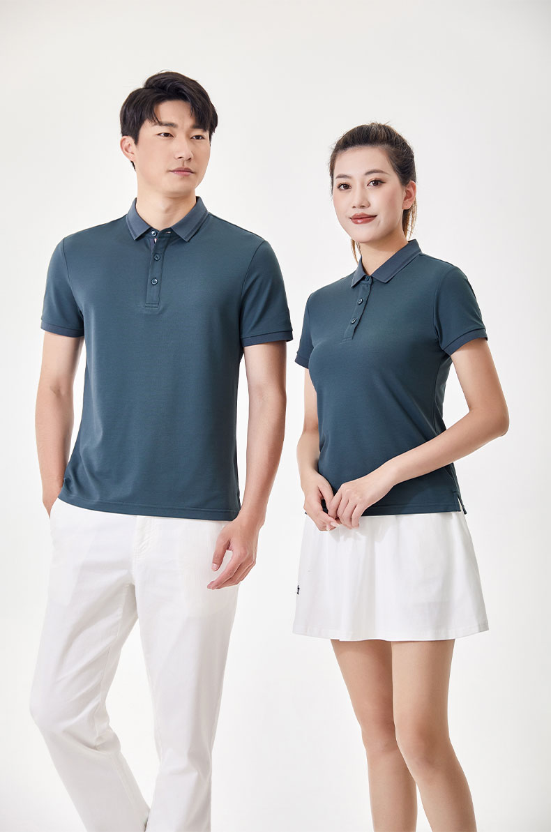 200g 40 silky elastic bead lapel short-sleeved POLO shirt universal S02-5690