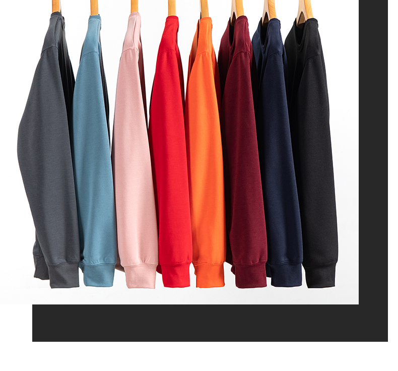 460g American style healthy cotton thin round neck pullover sweatshirt W01-701