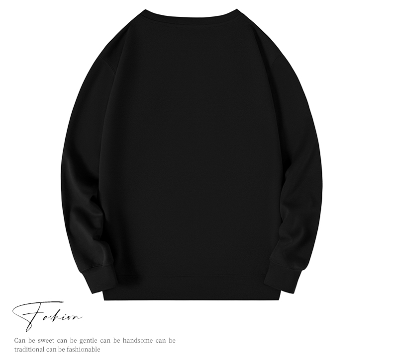 460g American style healthy cotton thin round neck pullover sweatshirt W01-701