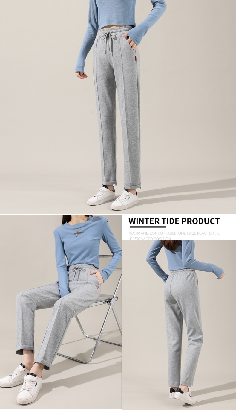 Autumn and winter drawstring casual pants for women G32-CR20180