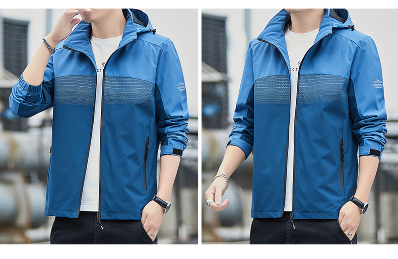 Outdoor windproof and waterproof jacket casual hooded jacket KR-2622