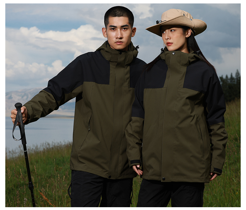 Outdoor men and women three-in-one detachable anti-shock jacket T03-HT24998