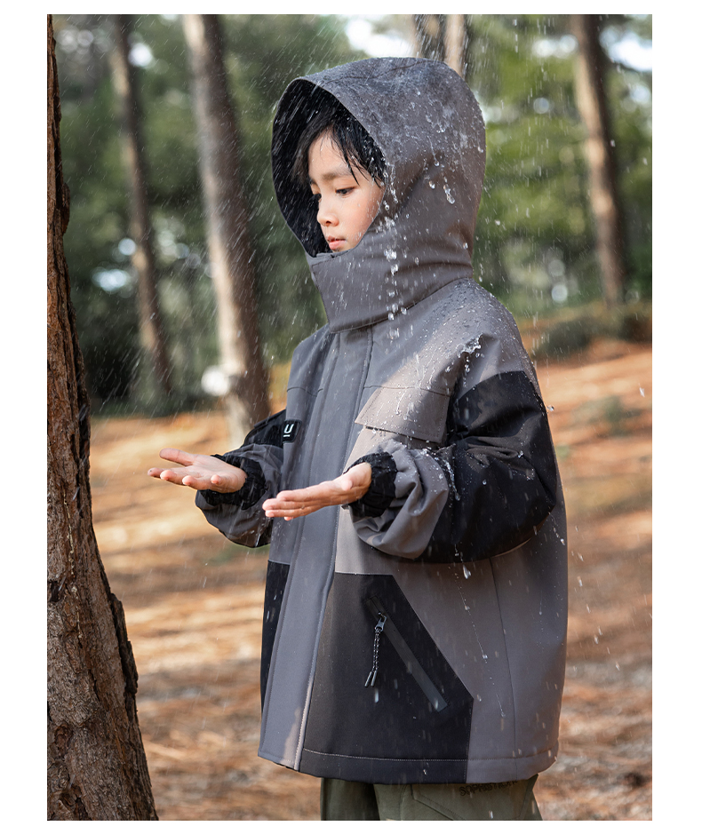 Outdoor down/fleece liner 3-in-1 jacket for kids 220-BD1655