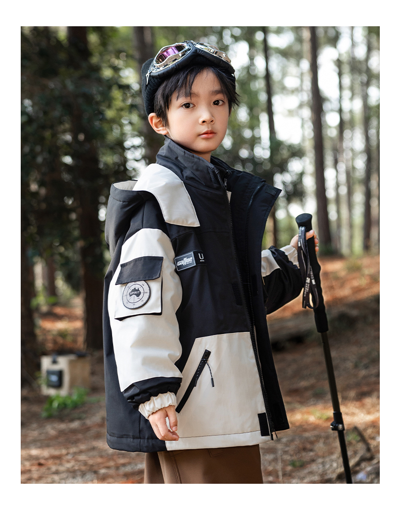 Outdoor down/fleece liner 3-in-1 jacket for kids 220-BD1655