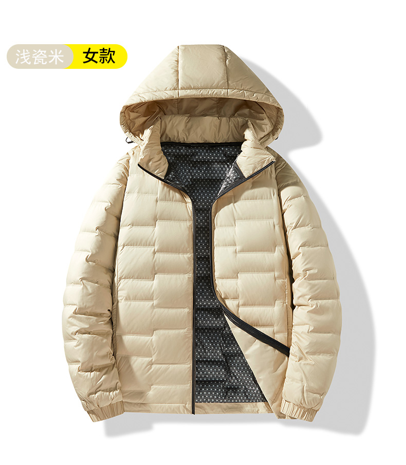 Graphene hooded warm down jacket for women KW1-2479